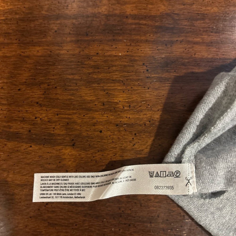 Gray Ruffle Mini T-shirt Dress - Picture 10 of 10